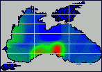 Distribution of Black Sea phytoplankton biomass (October-November)